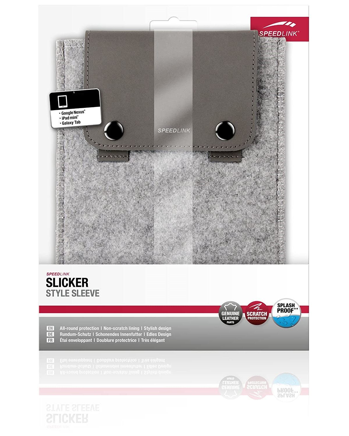 Speedlink Tablet-Hülle SLICKER Sleeve Cover Tasche Hülle Case Etui 20,3 cm (8 Zoll), Anti-Kratz, Schlank, passend für Tablet PC Tab 7" 7,1" 7,9" 8" 8,3"