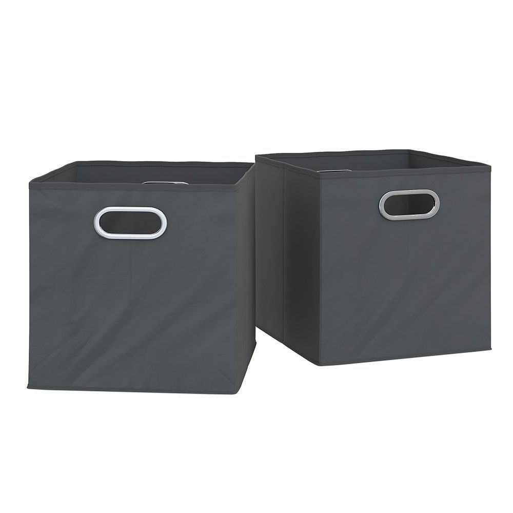 Vicco Faltbox, Anthrazit, 30 x 30 cm 2er Set
