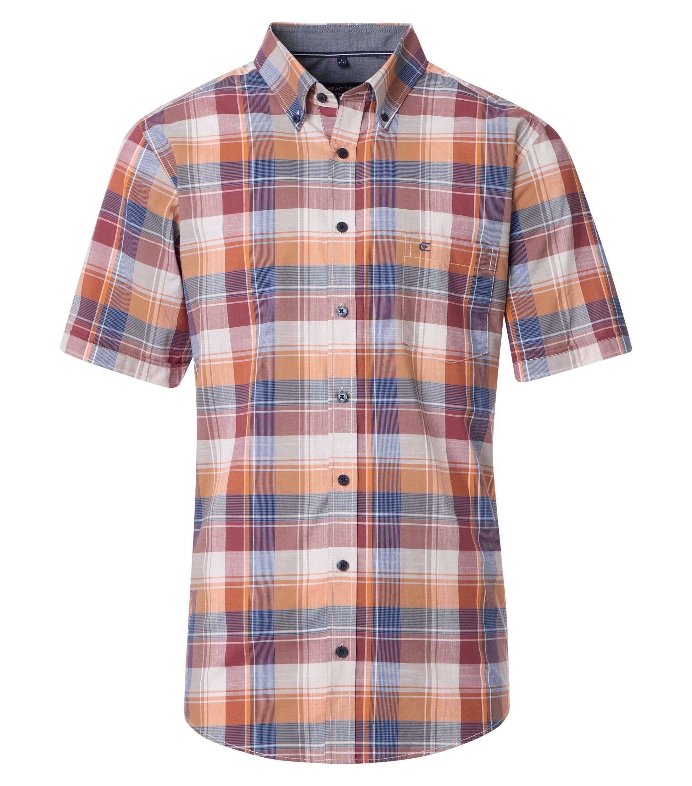 CASAMODA Kurzarmhemd CASAMODA Freizeithemd Kurzarm kariert günstig online kaufen