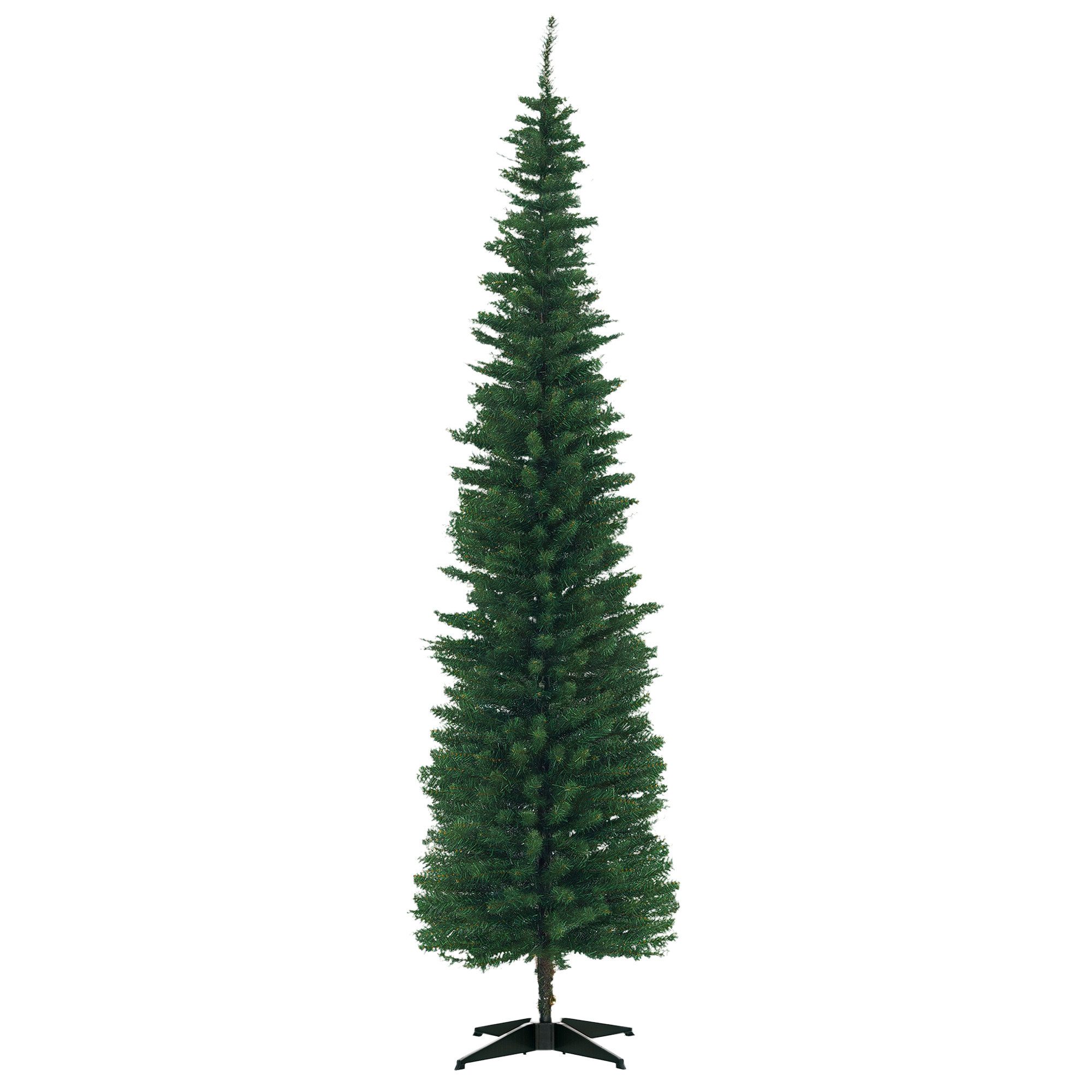 HOMCOM Künstlicher Weihnachtsbaum langlebig, sicherer Stand, wiederverwendbar, Kunsttanne, für Weihnachten Deko, Grün