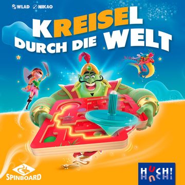 Huch! Spiel, Kinderspiel Kreisel durch die Welt