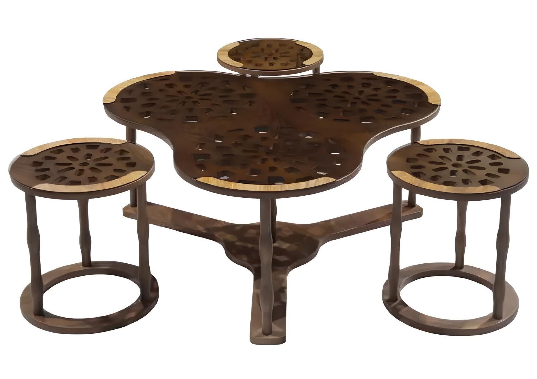 JVmoebel Couchtisch Eleganter Brauner Sofatisch mit großzügiger Ablagefläche (1-St., Couchtisch), Made in Europa