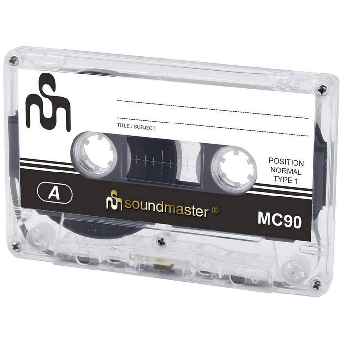 Soundmaster Audiokassette 90 min 5er Set Analoges Diktiergerät