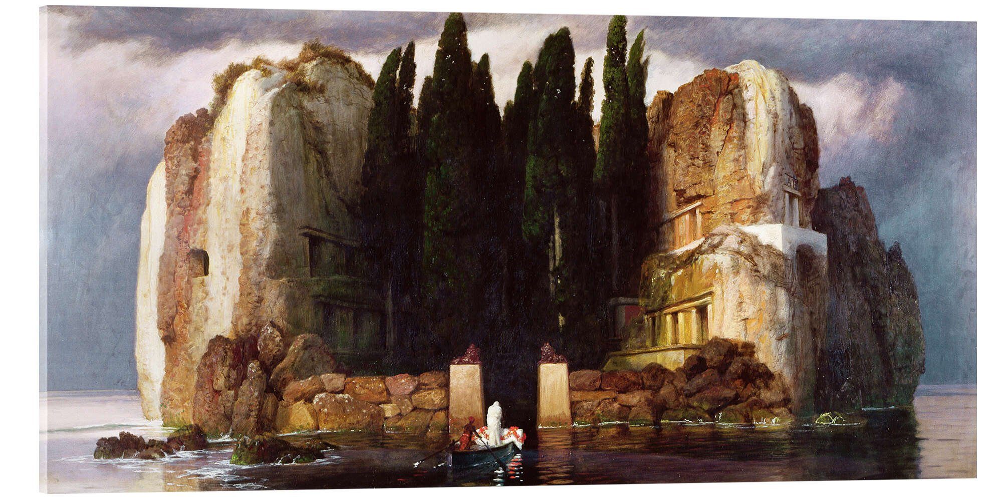 Posterlounge Wandbild Die Toteninsel, Arnold Böcklin, erhältlich als Poster, Leinwandbild, Wandsticker oder Acrylglasbild