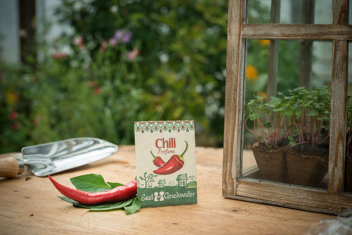 Blumensamen Die Stadtgärtner Chili-Saatgut, feurig scharf, Chili-Samen der So