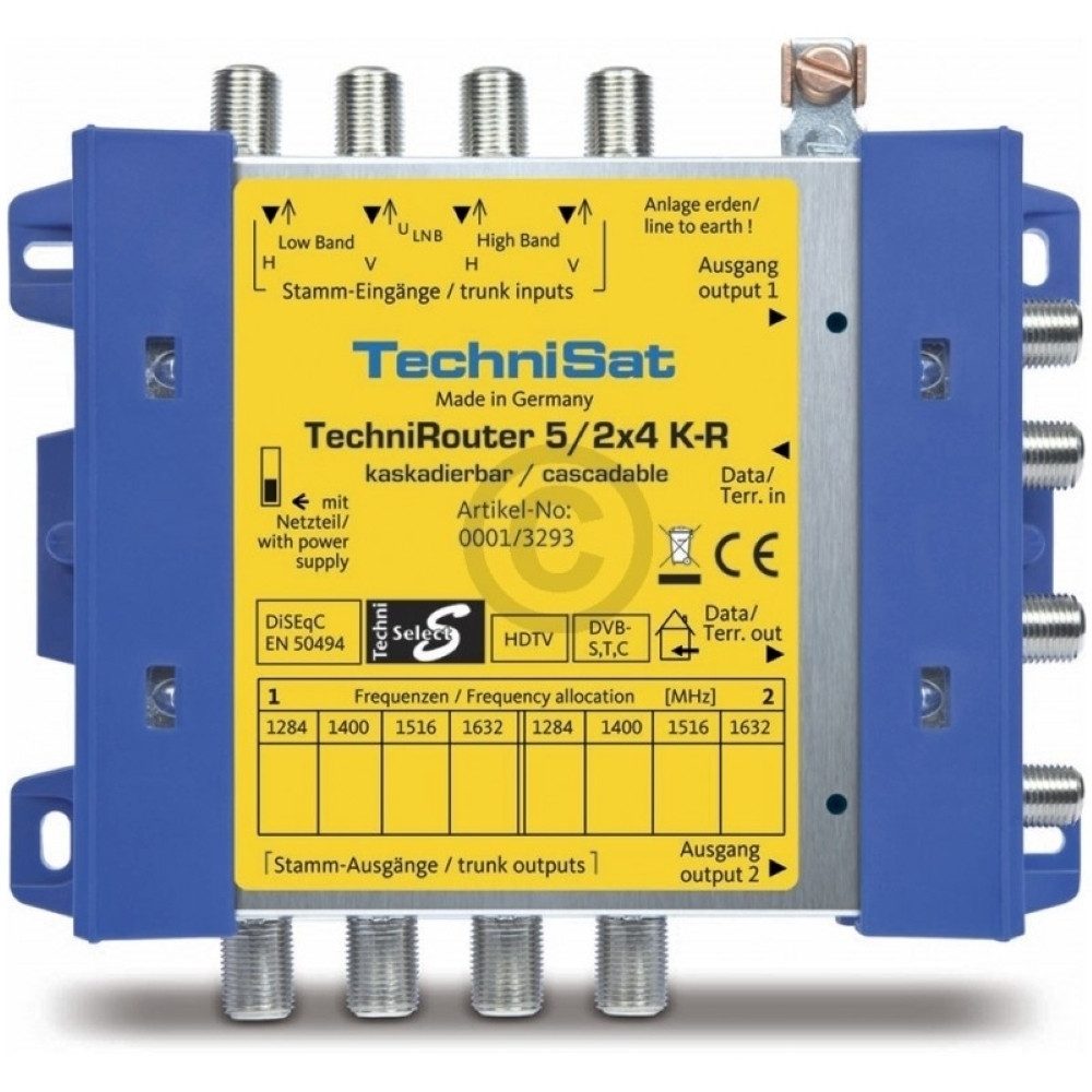 Sat Anlage 4 Teilnehmer Komplett Technisat TechniSat Technisat TechniRouter 5/2x4 K-R Sat-Installationsgerät SAT
