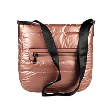 ITALYSHOP24 Schultertasche Damen Nylon Tasche CrossOver, als Handtasche, Umhängetasche, Shopper tragbar