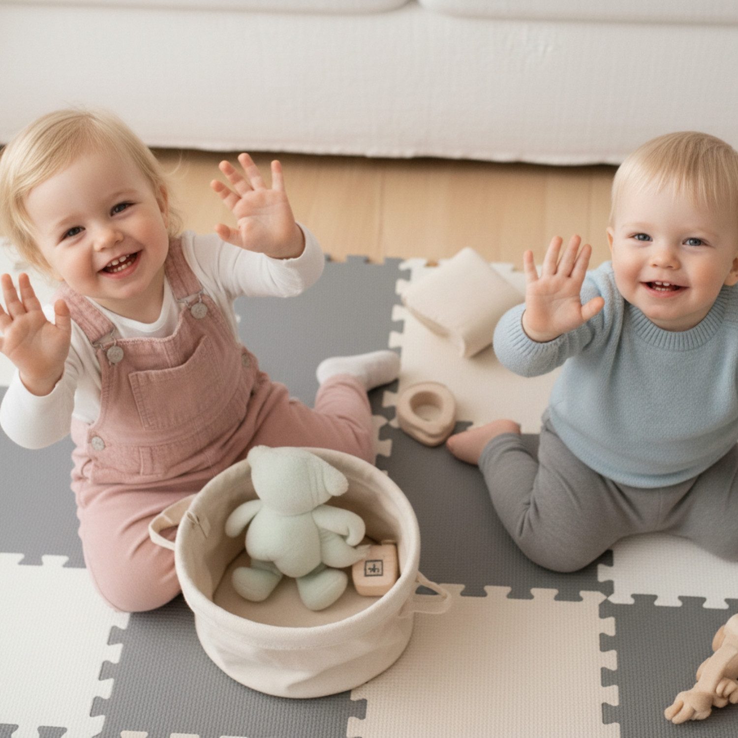 LittleTom Puzzlematte ab dem 1. Tag - 27 Teile Baby Spielmatte - 30 x 30 Ki günstig online kaufen