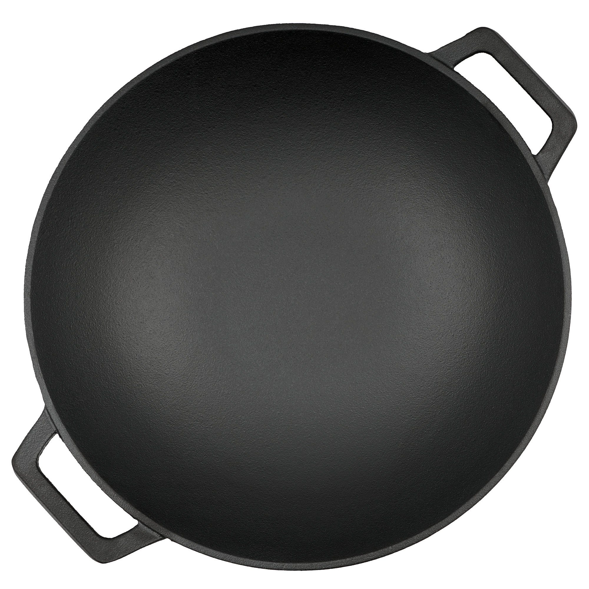 BBQ-Toro Wok Gusseisen Wokpfanne Ø 35,5 cm, bereits eingebrannt, Gusspfanne, Pfanne, Gusseisen – Bild 5 von 5