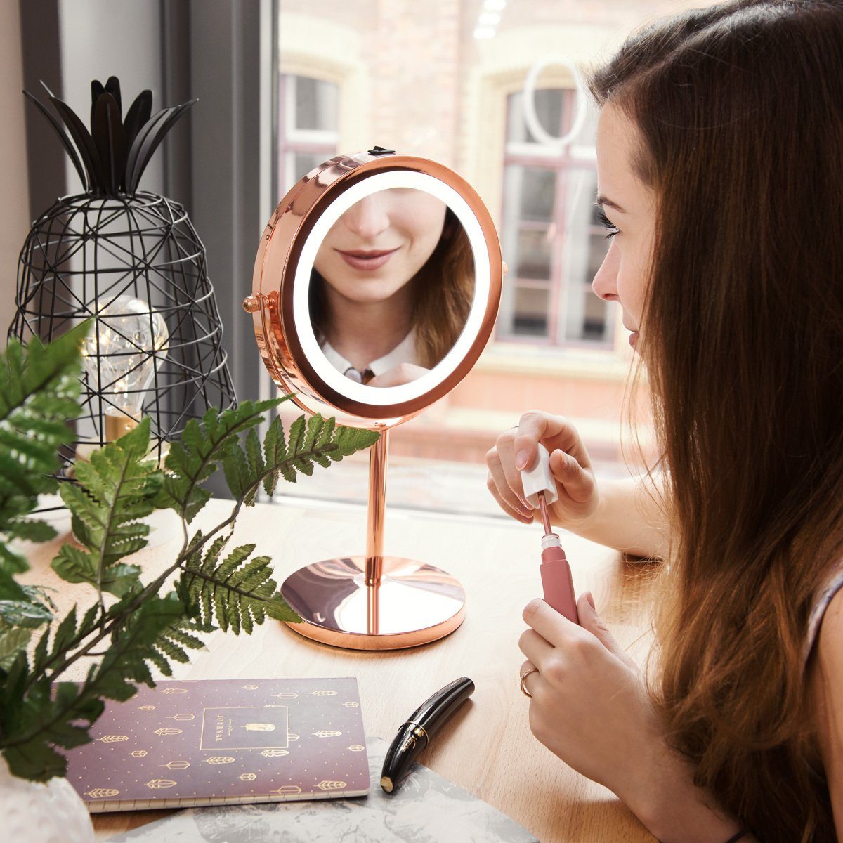 Navaris Kosmetikspiegel LED Kosmetikspiegel - Make-up günstig online kaufen