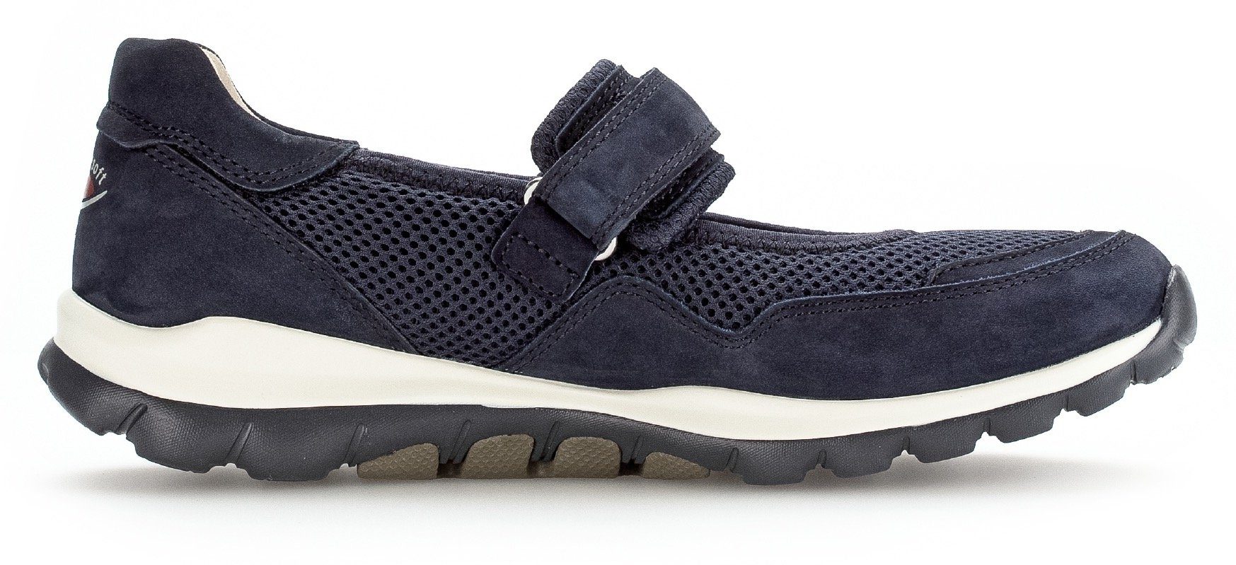 rollingsoft Riemchenballerina, Klettschuh, Freizeitschuh, Komfortschuh mit Lochmuster