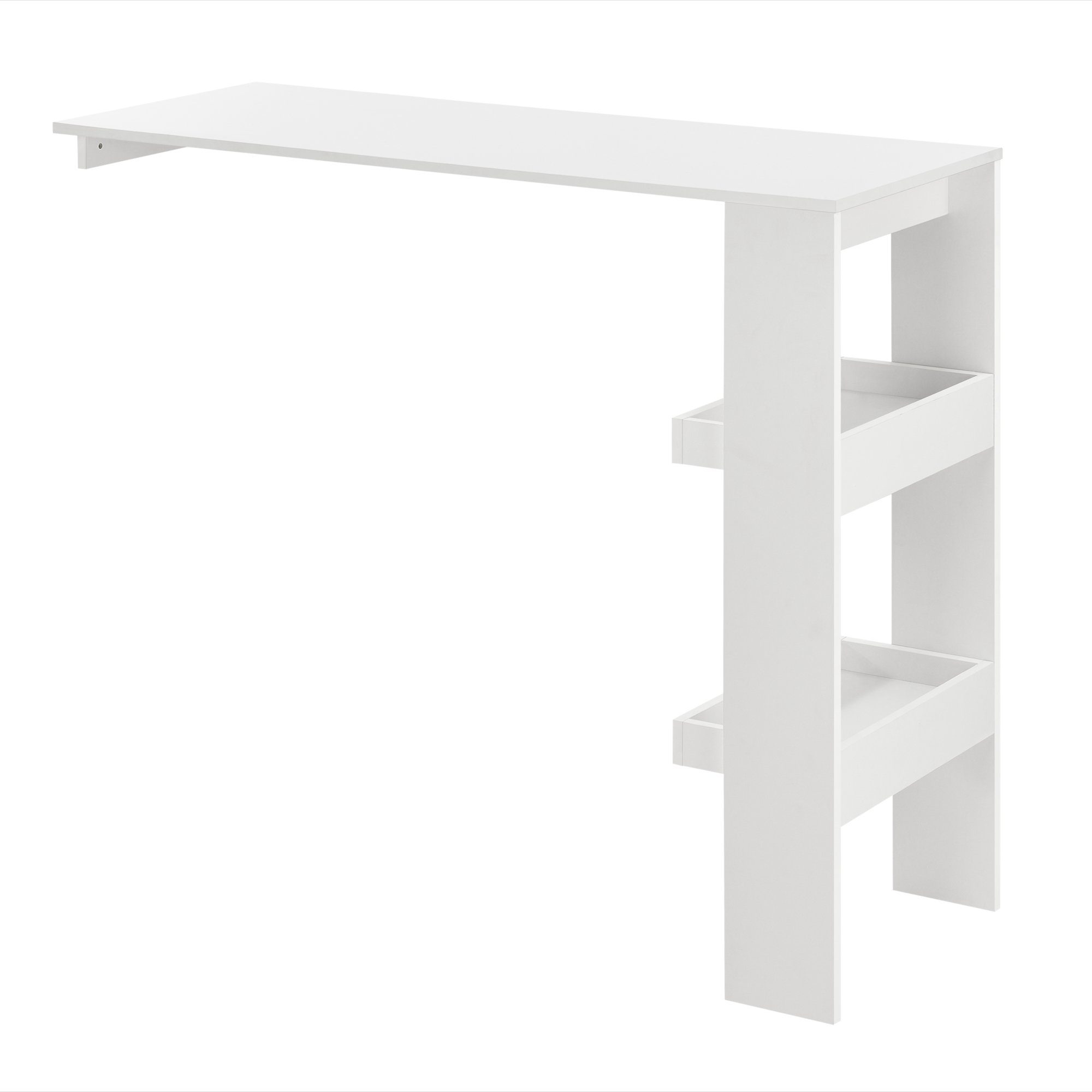 en.casa Bartisch, Bromölla Stehtisch 120x45x106cm Weiß günstig online kaufen