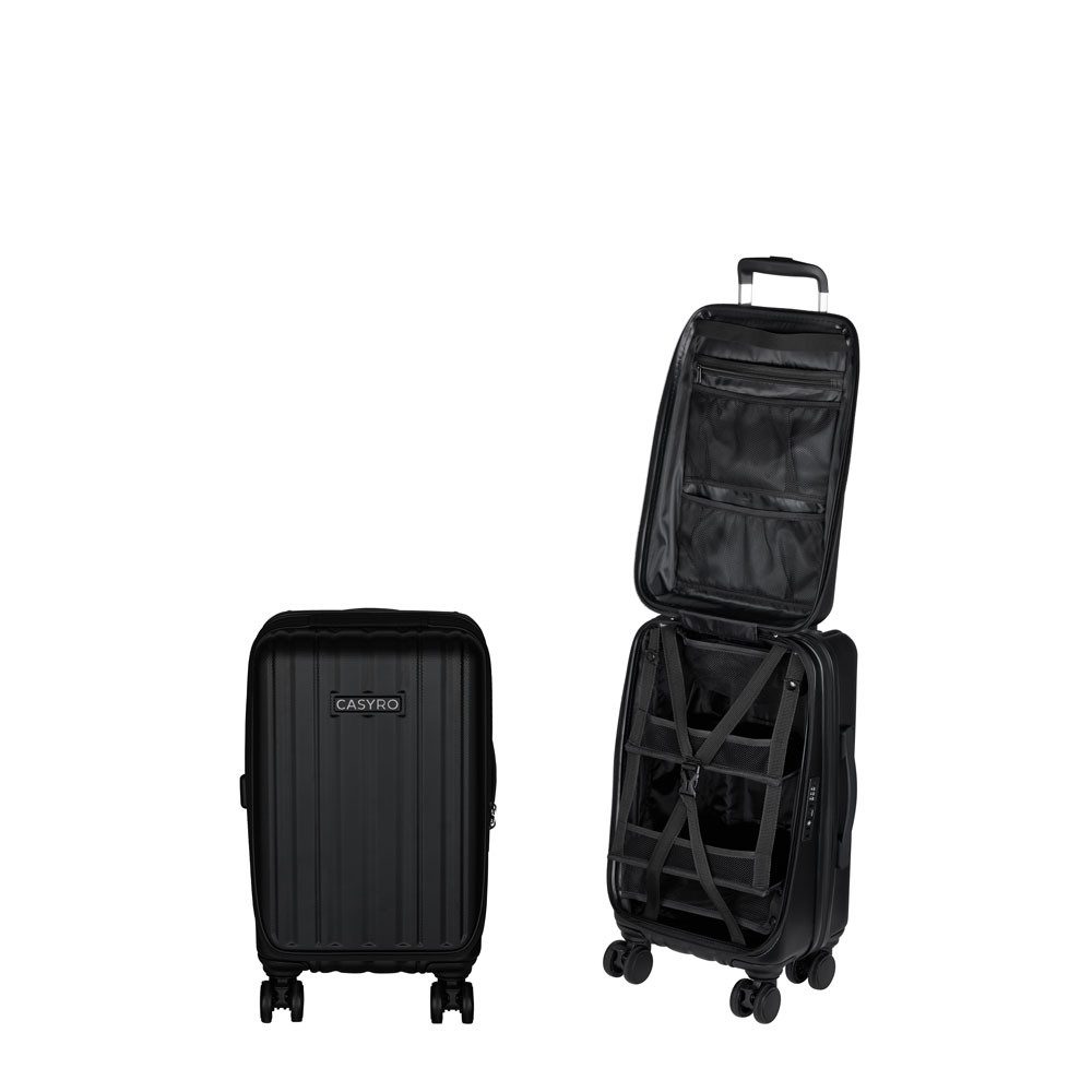 CASYRO Hartschalen-Trolley 2020807 Stand-UP 2.0 S Schrankkoffer ca.45L, 4 Rollen, Aufklappsystem