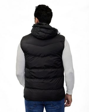 Denim House Steppweste Sportlicher Bodywarmer mit abnehmbarer Kapuze und feinen Details