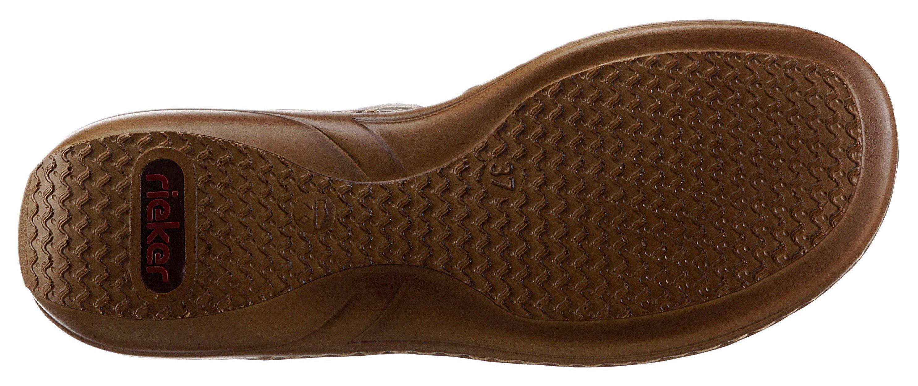 Schuhe Sandalen Rieker Riemchensandale mit sommerlichem Muster