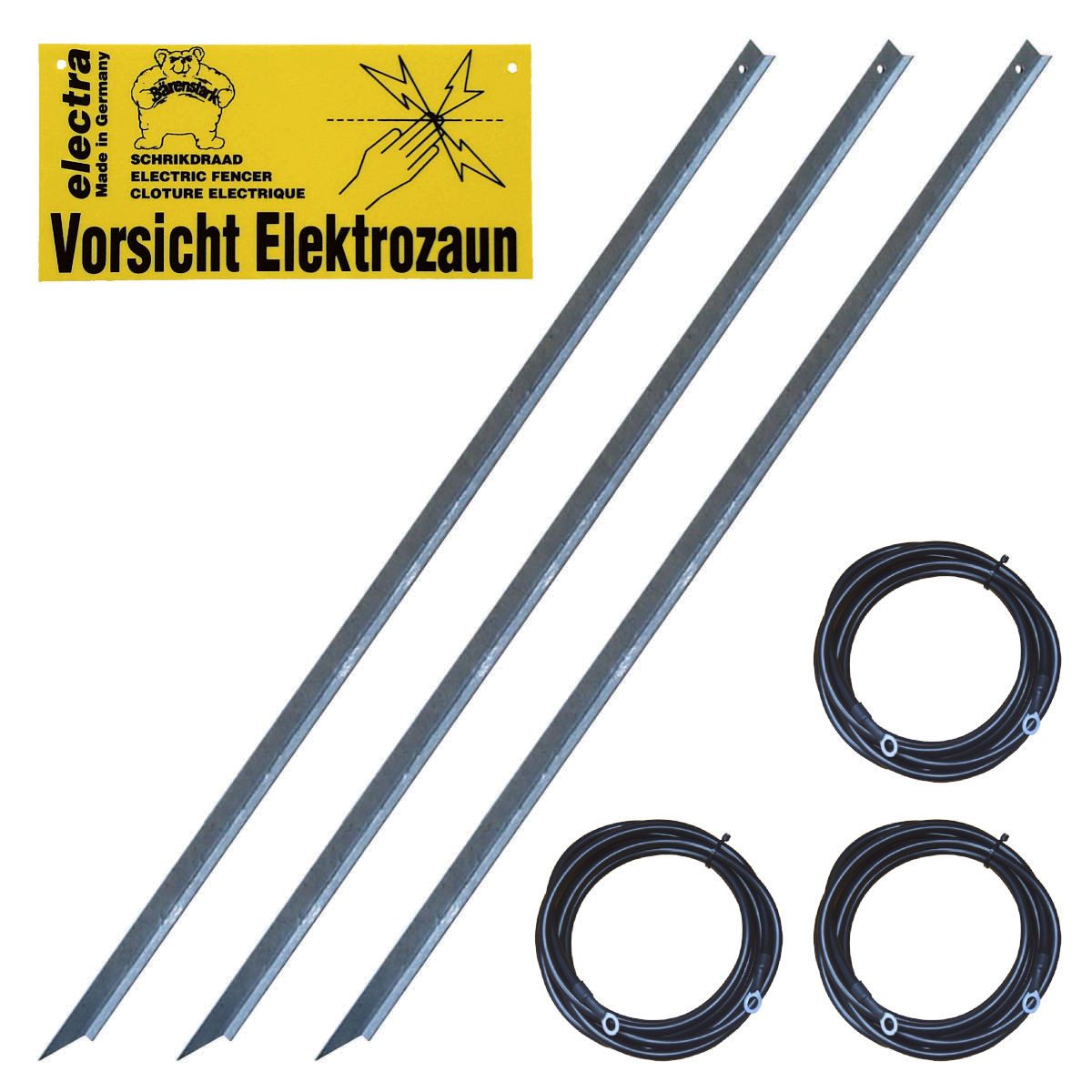 Weidenzaun Electra Erdungs-Set Profi, 3er Set, für sicheren Hüteschutz