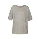 LASCANA Rundhalsshirt aus elastischem Feinstrick mit Viskose