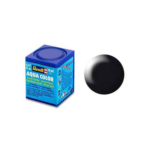 Revell® Acrylfarbe Modellbau-Farbe auf Wasserbasis, schwarz seidenmat,t RAL...