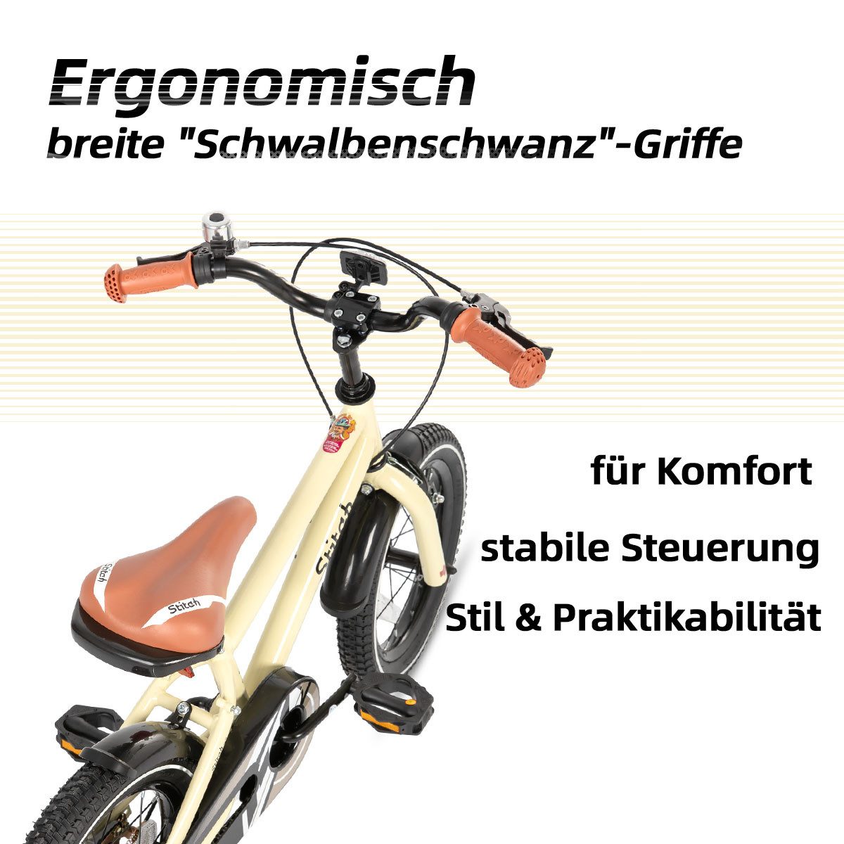 JOYSTAR Kinderfahrrad Totem 12/14/16/18/20 Zoll Kinderfahrrad für 2-11 jährige Jungen, mit Stützräder, Kotflügel, Front and rear dual brakes, Reflektorplatte