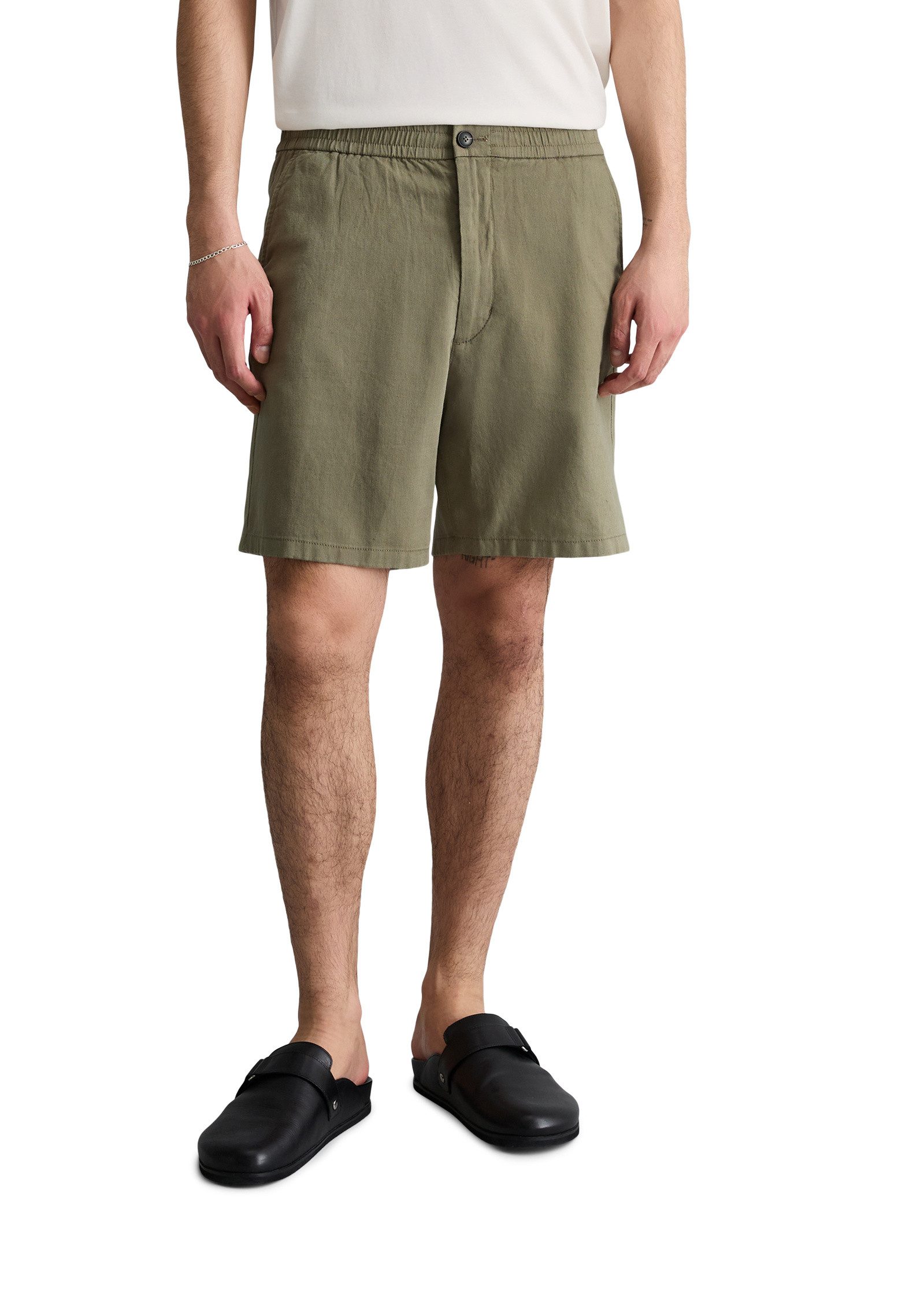 Marc O'Polo DENIM Shorts aus Bio-Baumwolle und Leinen
