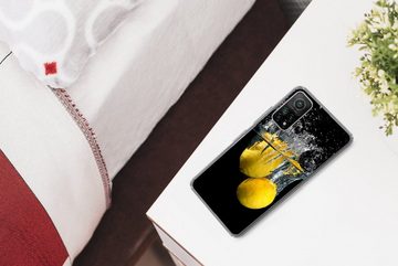 MuchoWow Handyhülle Zitrone - Frucht - Stilleben - Wasser - Gelb, Phone Case, Handyhülle Xiaomi Mi 10T, Silikon, Schutzhülle