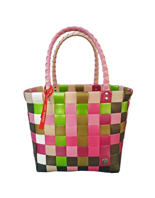 Witzgall Einkaufskorb “Witzgall ICE BAG Original Shopper 5009-39, Einkaufstasche rosa-grün”, robuster, recycelter Kunststoff