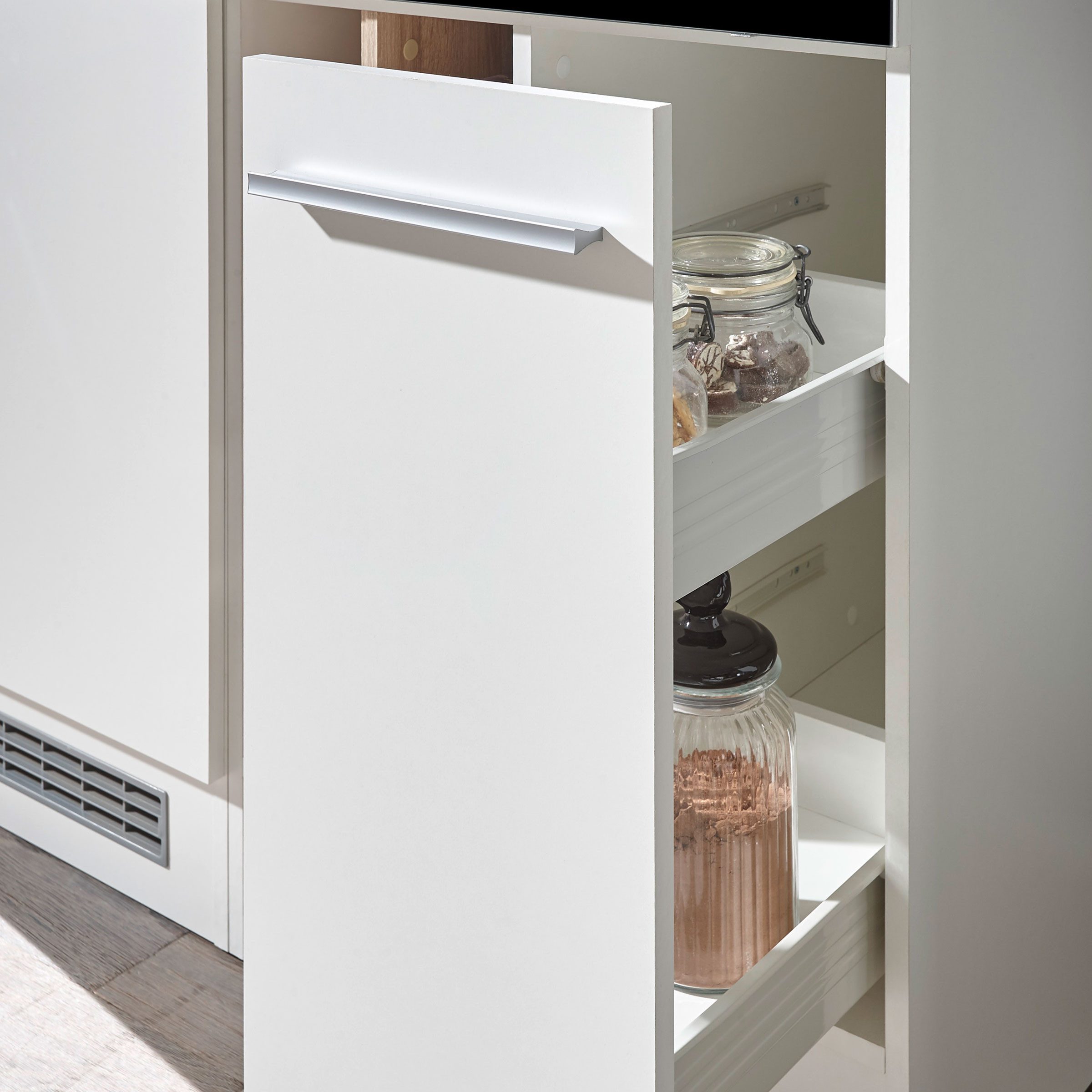 Bega Consult Küchenzeile Küche Welcome Big weiß matt Sonoma 240+120 cm ohne günstig online kaufen