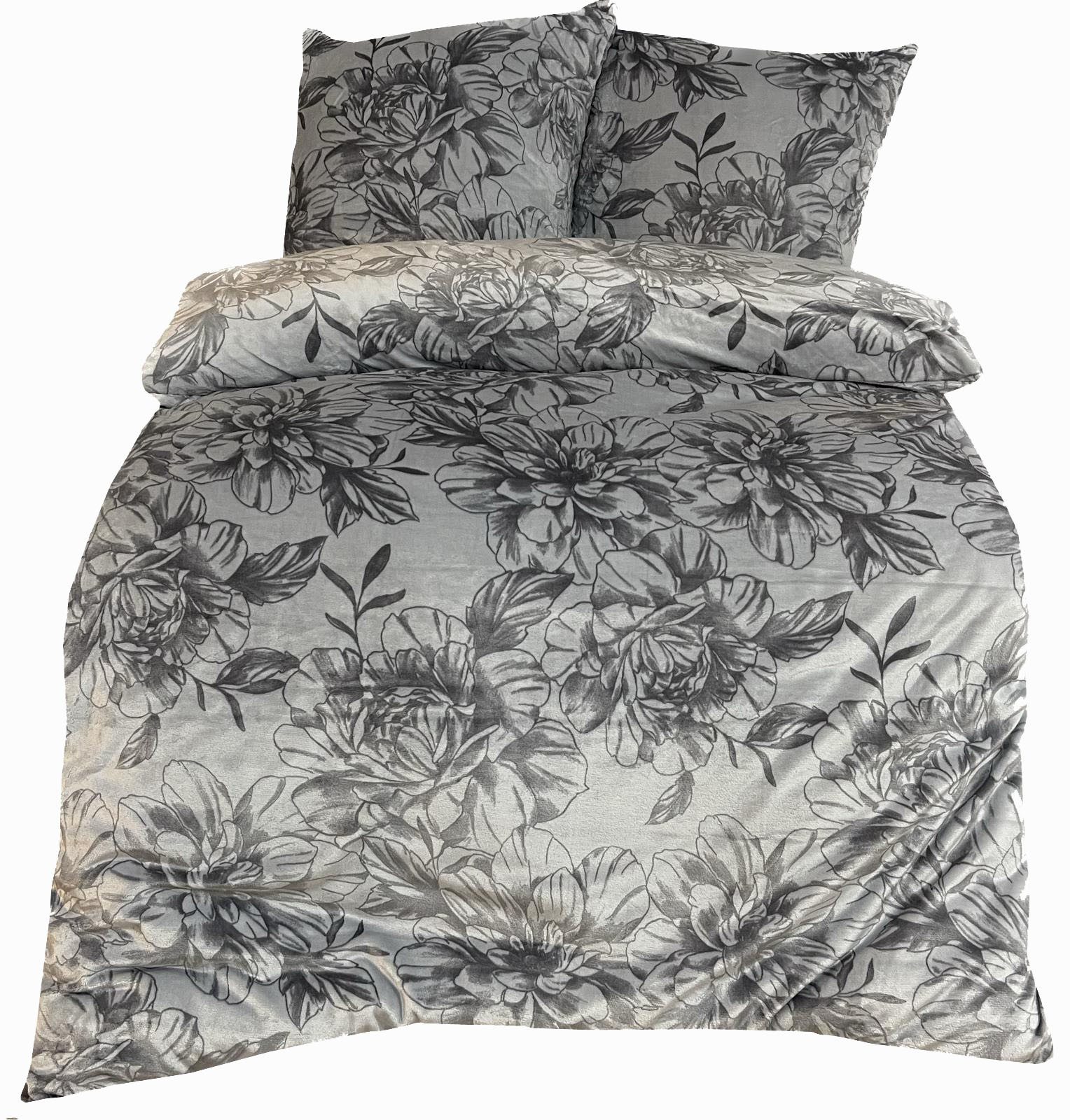 Leonado Vicenti Bettwäsche Teddy Plüsch 135x200 Edel-Rosen, Fleece, 2 teili günstig online kaufen