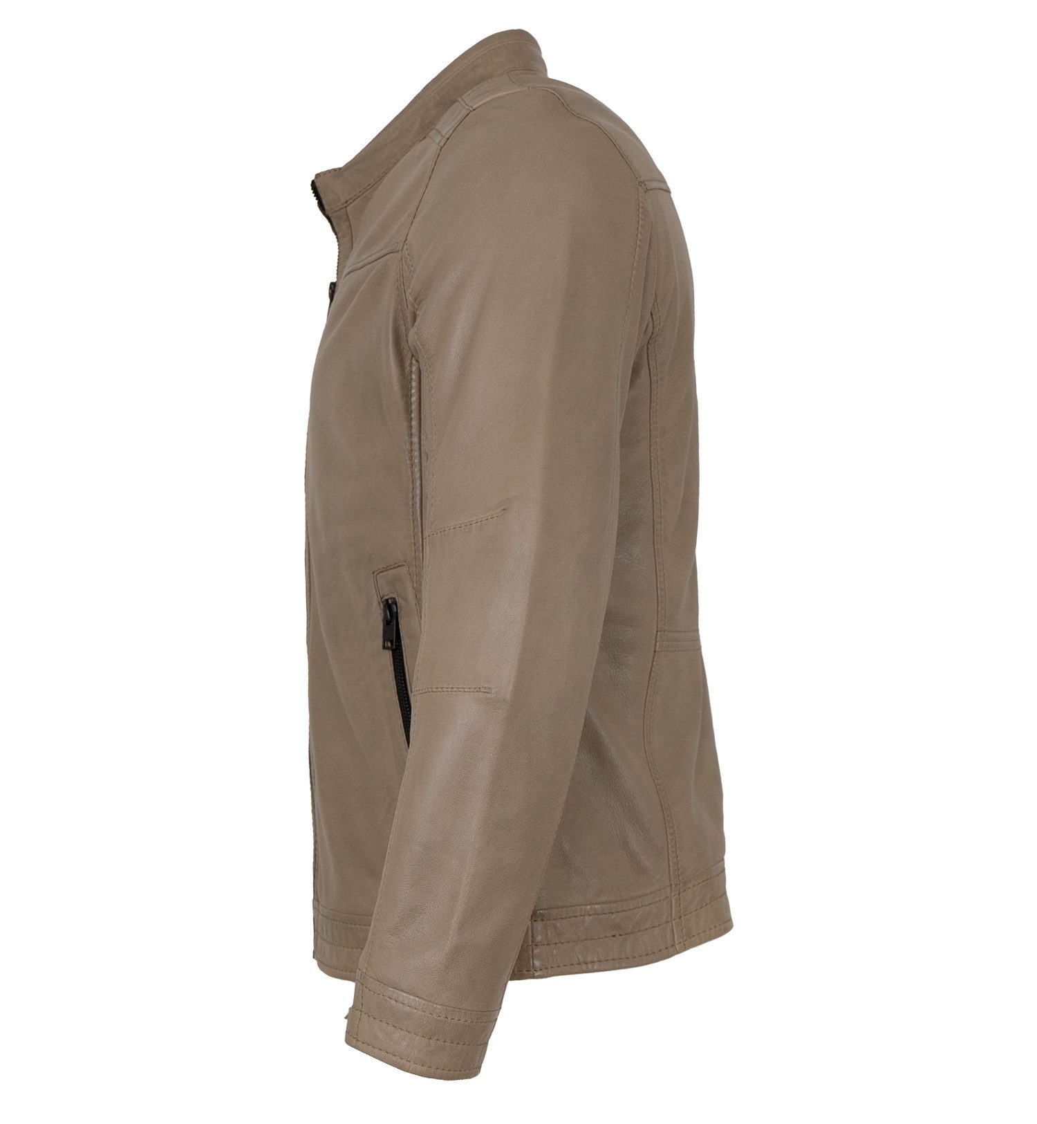 Jilani Lederjacke Ragon-2 Jilani - Herren Lederjacke Lammnappa taupe günstig online kaufen