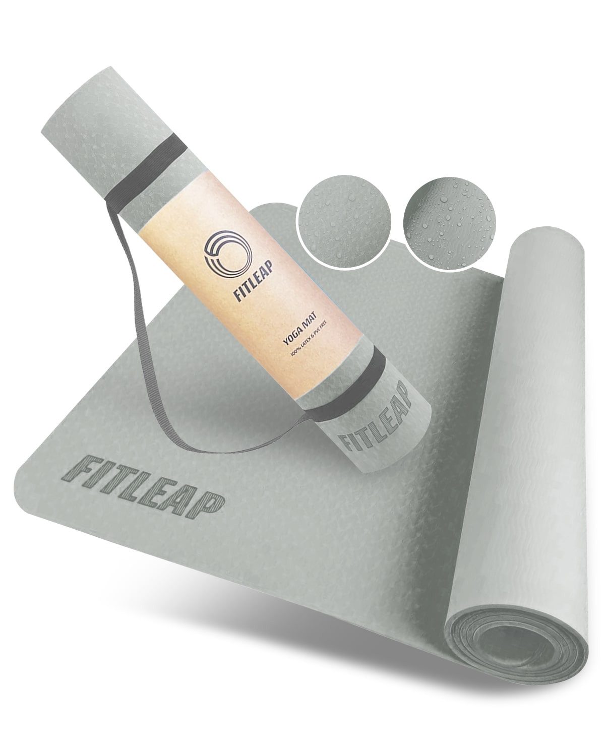 Fitleap Yogamatte aus umweltfreundlichem TPE-Schaum. Sehr rutschfeste, hypoallergene un…