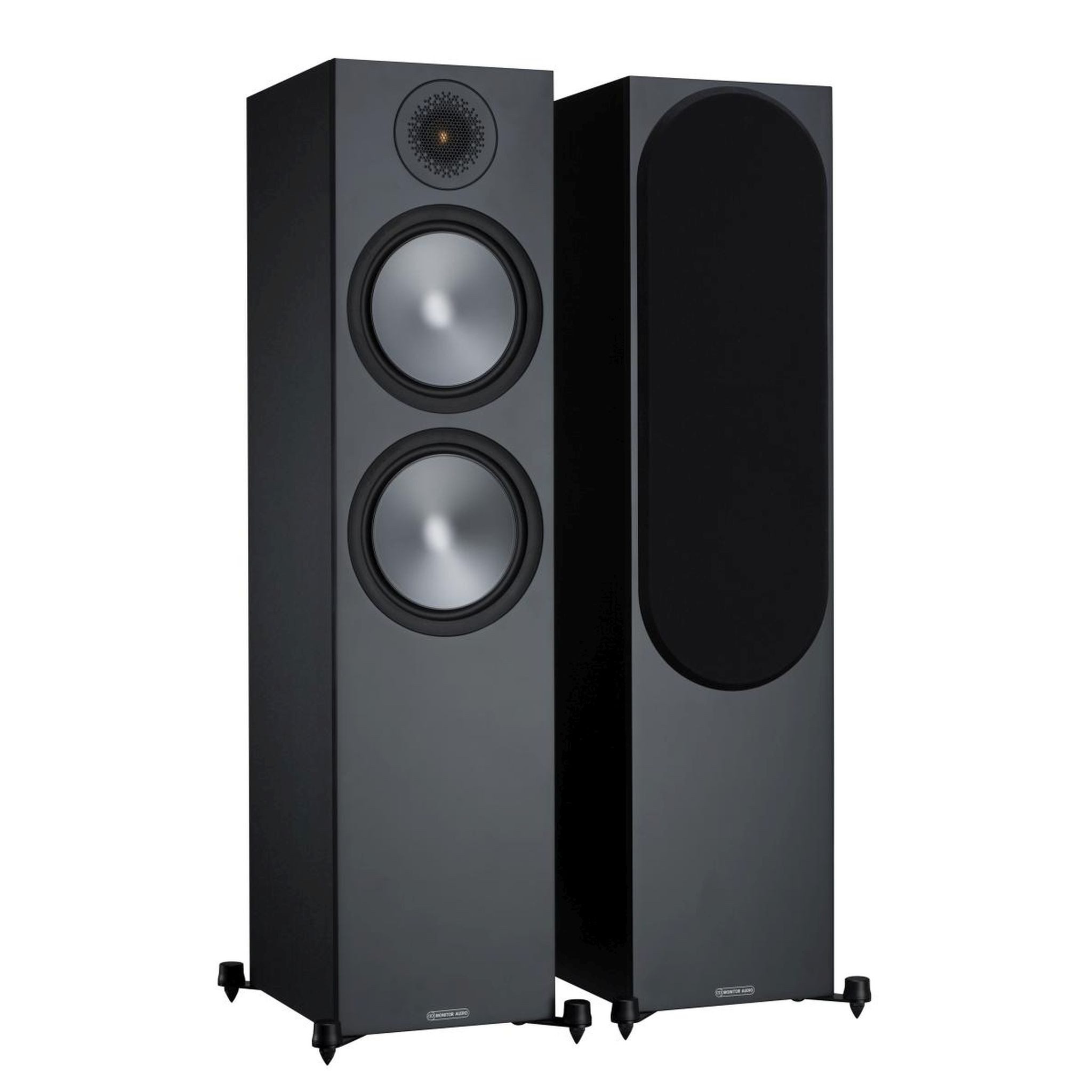MONITOR AUDIO Monitor Audio Bronze 500 Standlautsprecher schwarz 2er Set Stand-Lautsprecher (nicht zutreffend, 200 W, Standlautsprecher, inklusive Колонкиabdeckung)