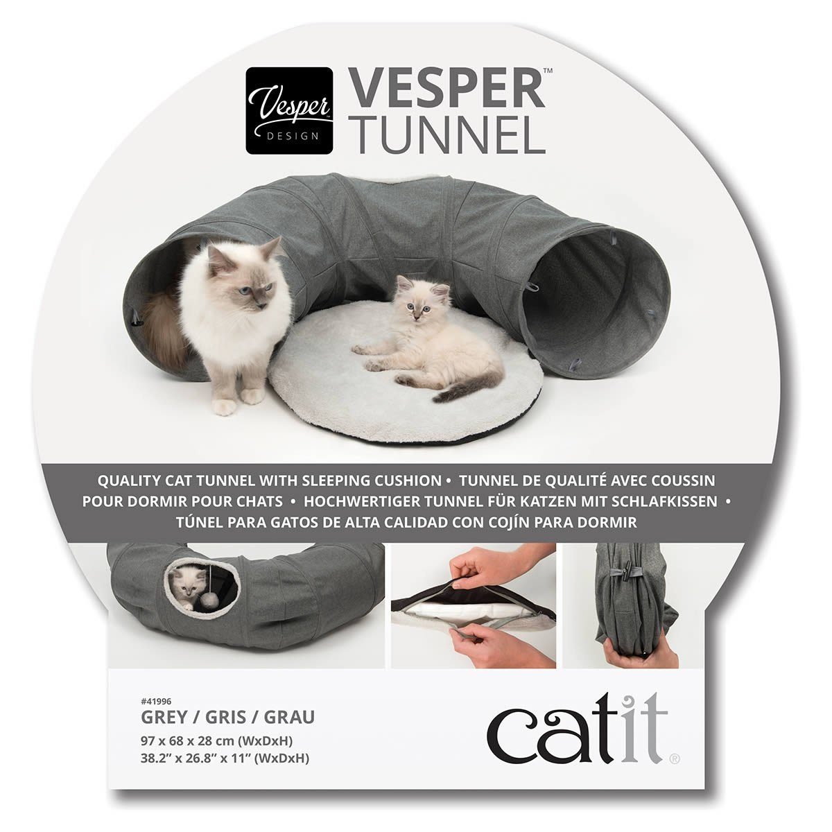 Vesper Tiertunnel Tunnel grau