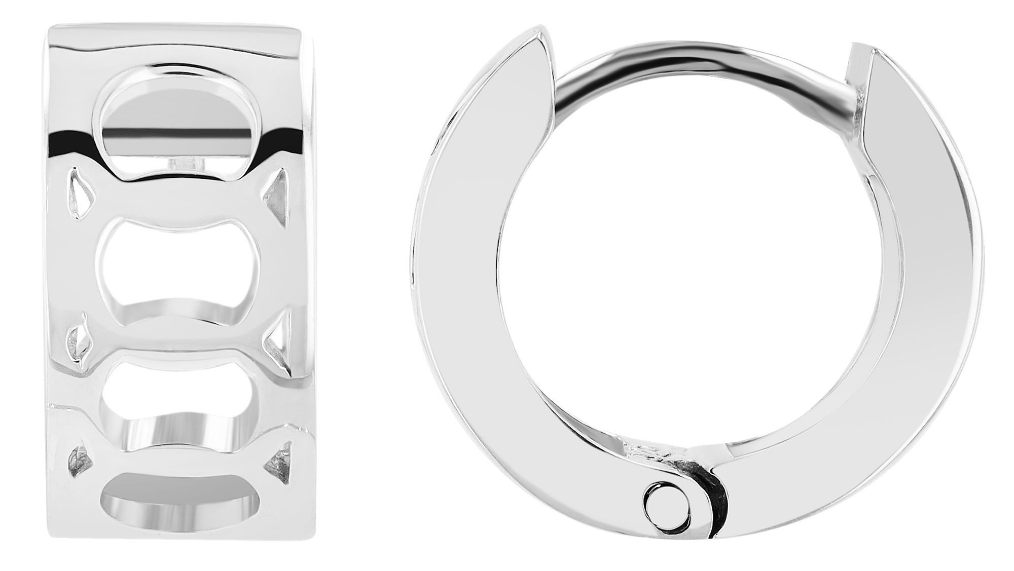 Paar Creolen Ohrringe – Creole aus 925 Silber