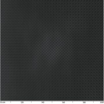 ANRO Gummimatte Bodenmatte Gummimatte Bodenbelag Tränenblech schwarz div. Größen, Einzelstück, 1-St., tränenblechoptik - geprägt