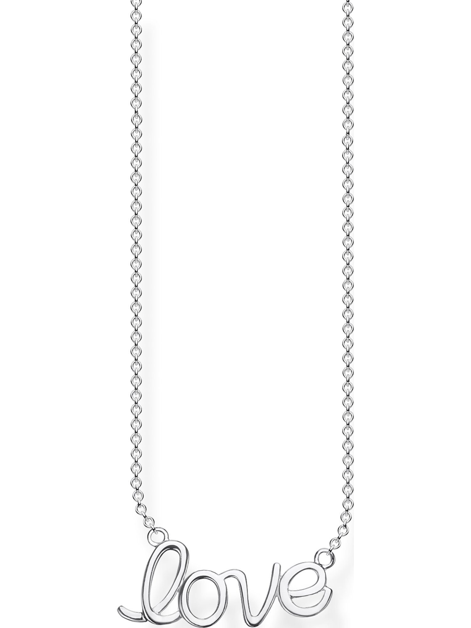 THOMAS SABO Silberkette Thomas Sabo Damen-Kette 925er Silber, Länge: 45 cm,  Breite: 2,5 cm, Stärke: 0,1 mm
