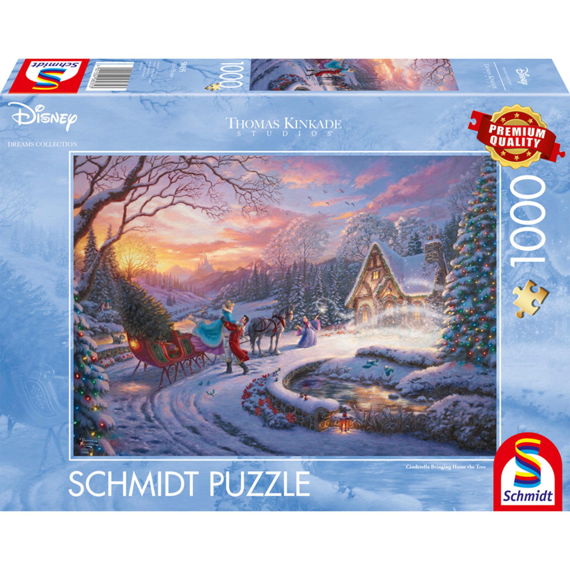 Schmidt Spiele Puzzle Schmidt Spiele Thomas Kinkade Studios: Disney, 1000 Puzzleteile
