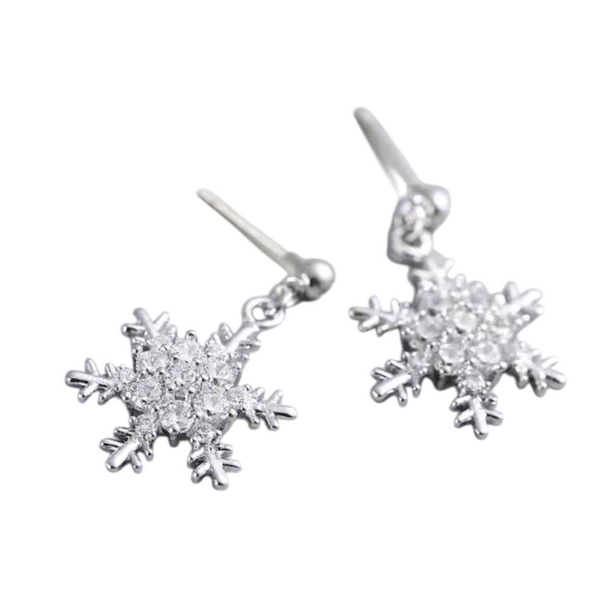 ELLAWIL Paar Ohrstecker Ohrringe Ohrschmuck Ohrstecker Schneekristall / Sch günstig online kaufen