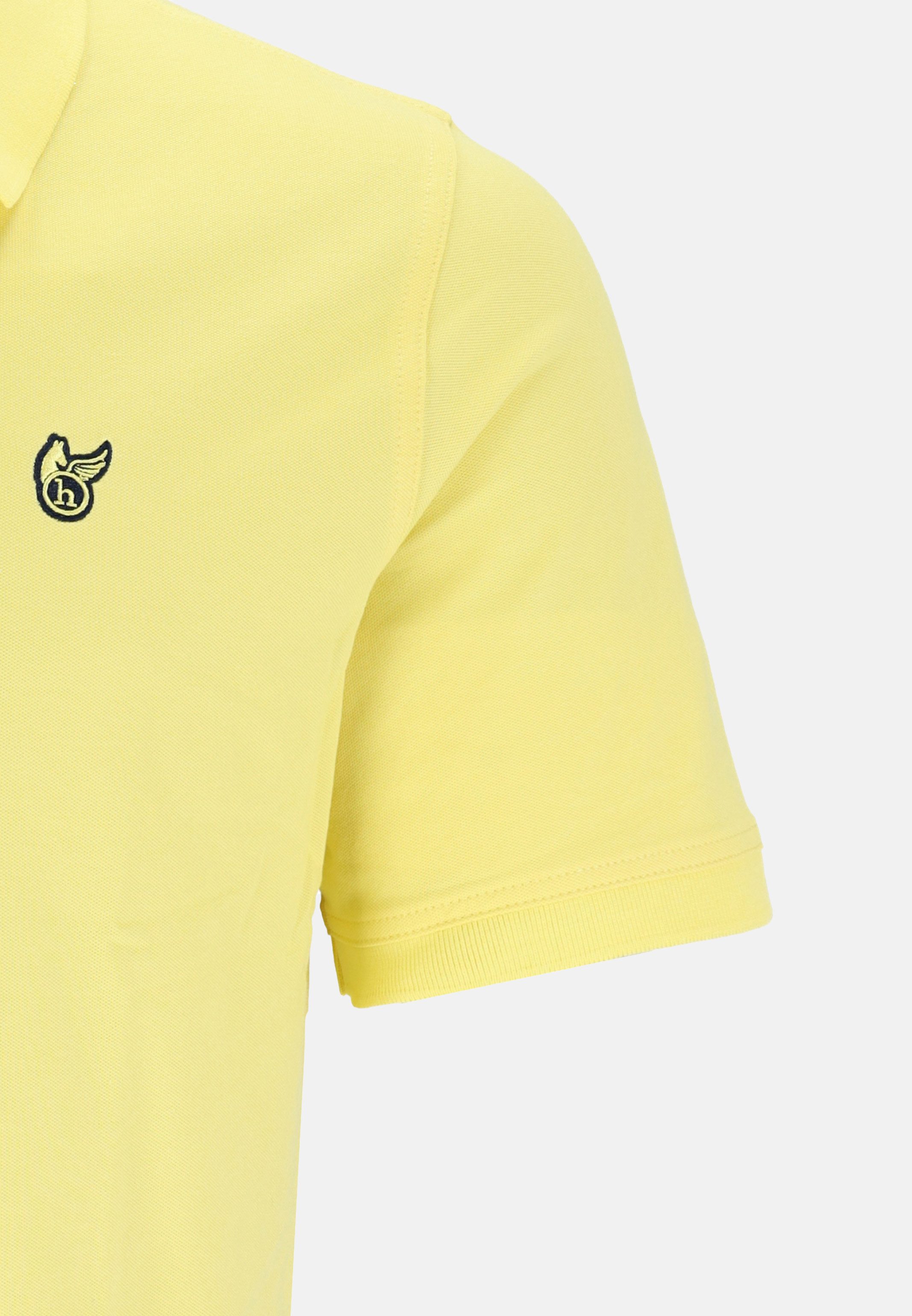 Hajo Poloshirt Pique (1-tlg) Poloshirt - Baumwolle - Atmungsaktiv - Elastische Armabschlüsse