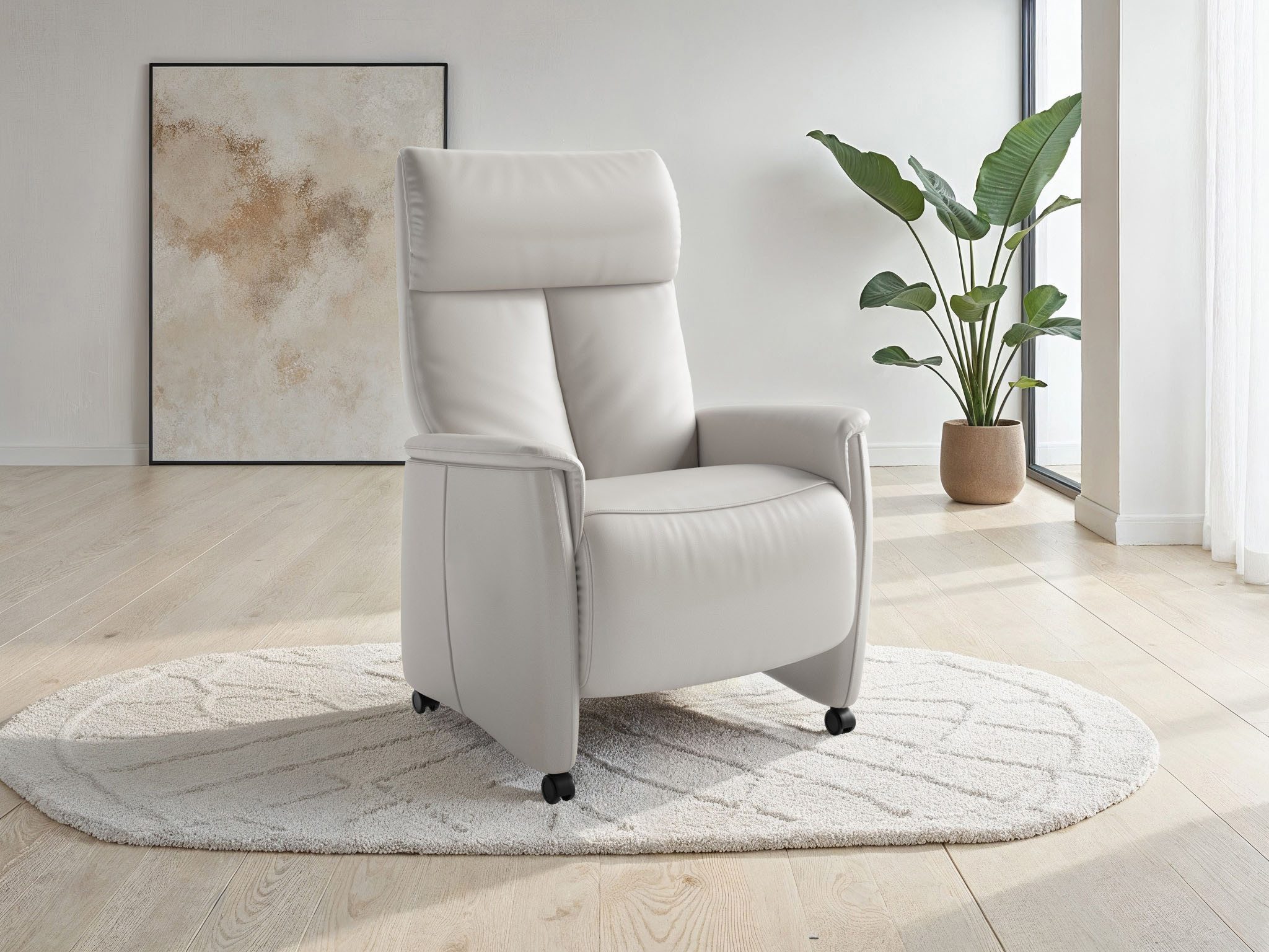 sit&more TV-Sessel Cremona Comfort, wahlweise manuell oder elektrischer Funktion mit Akku