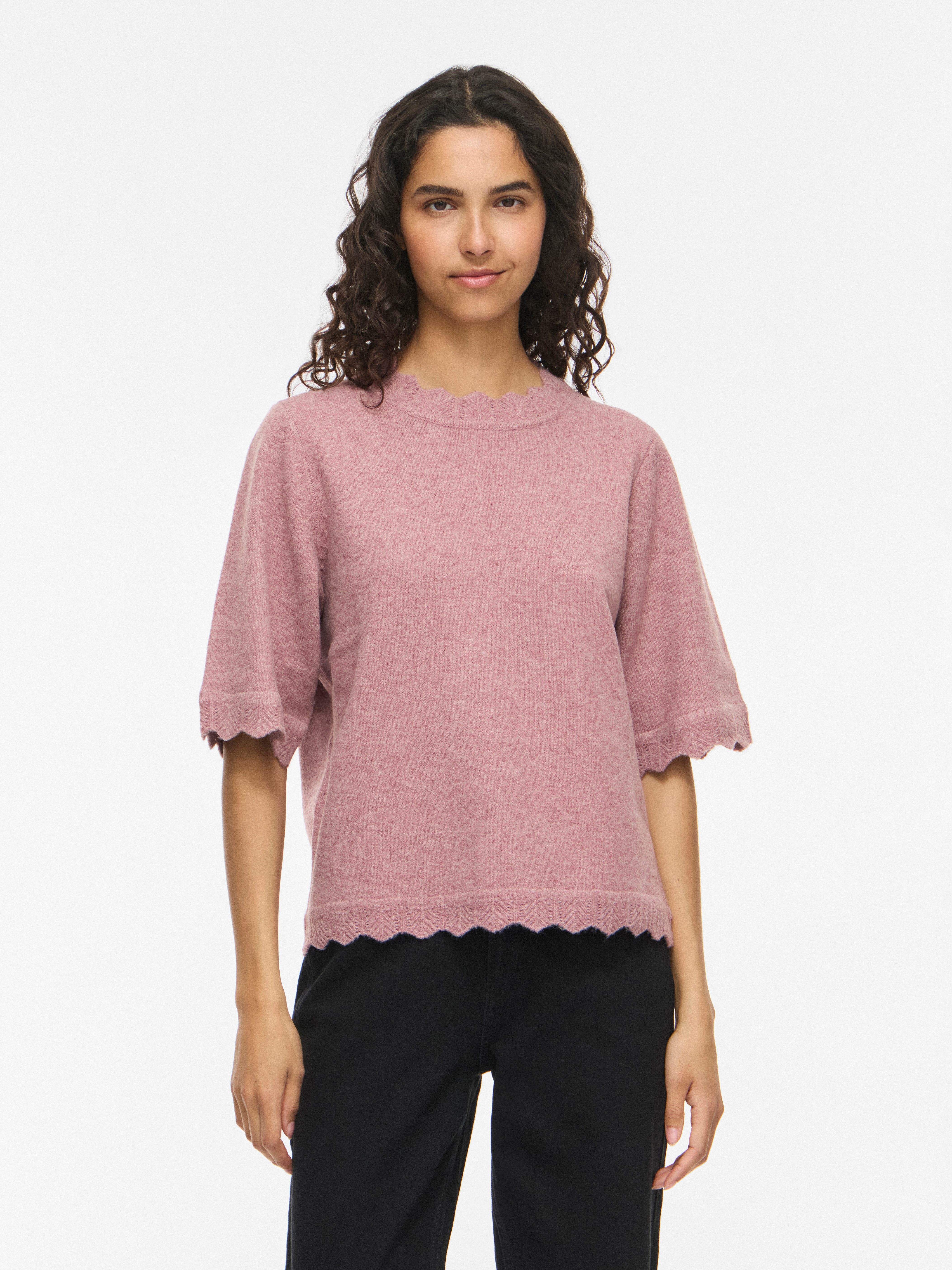 Kurzarmpullover VINIKOLINA O-NECK 2/4 KNIT TOP - NOOS