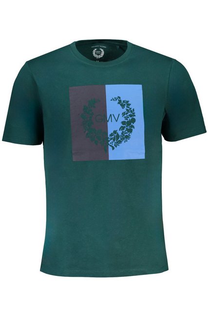 GIAN MARCO VENTURI T-Shirt Trendiges Herren T-Shirt Grün mit Logo-Print und günstig online kaufen