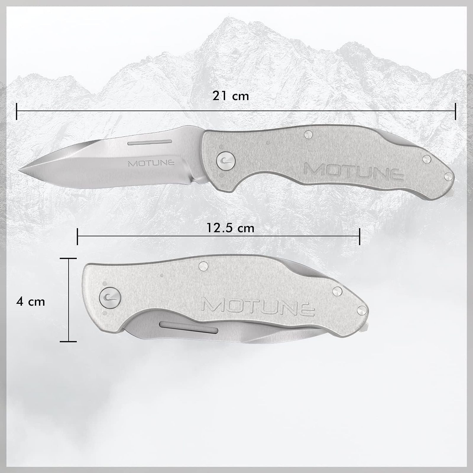 BURI Taschenmesser Klappmesser Taschenmesser Outdoor Messer Zweihandmesser transparent