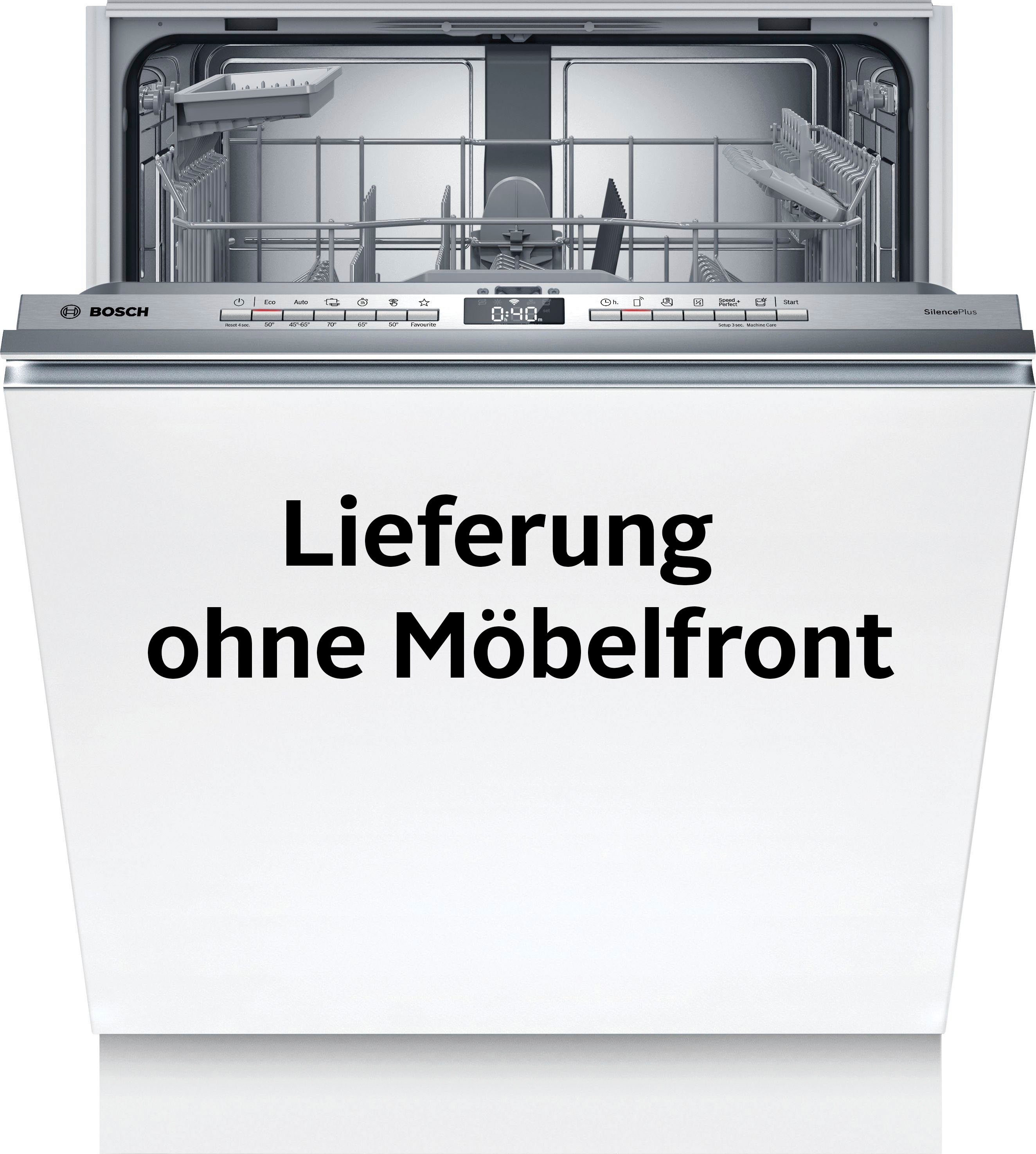 BOSCH vollintegrierbarer Geschirrspüler Serie 4, SMV4EAX23E, 13 Maßgedecke,  Efficient Dry: verbesserte Trocknungsleistung durch automatische