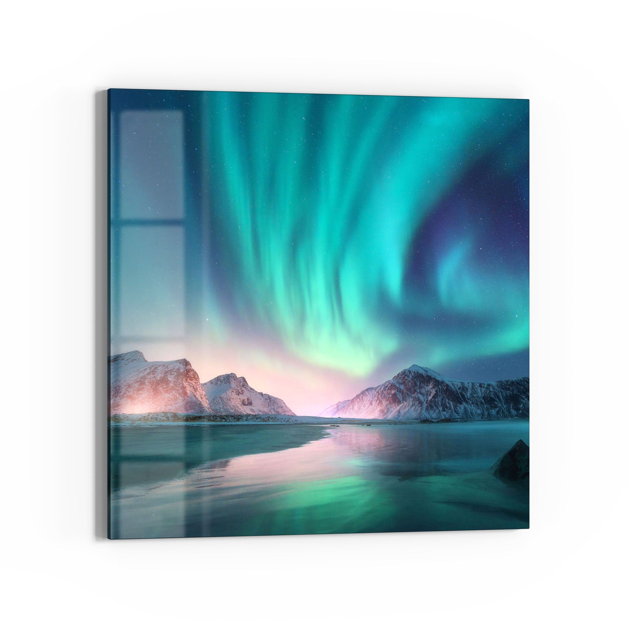 DEQORI Glasbild 'Das Nordlicht der Lofoten', günstig online kaufen