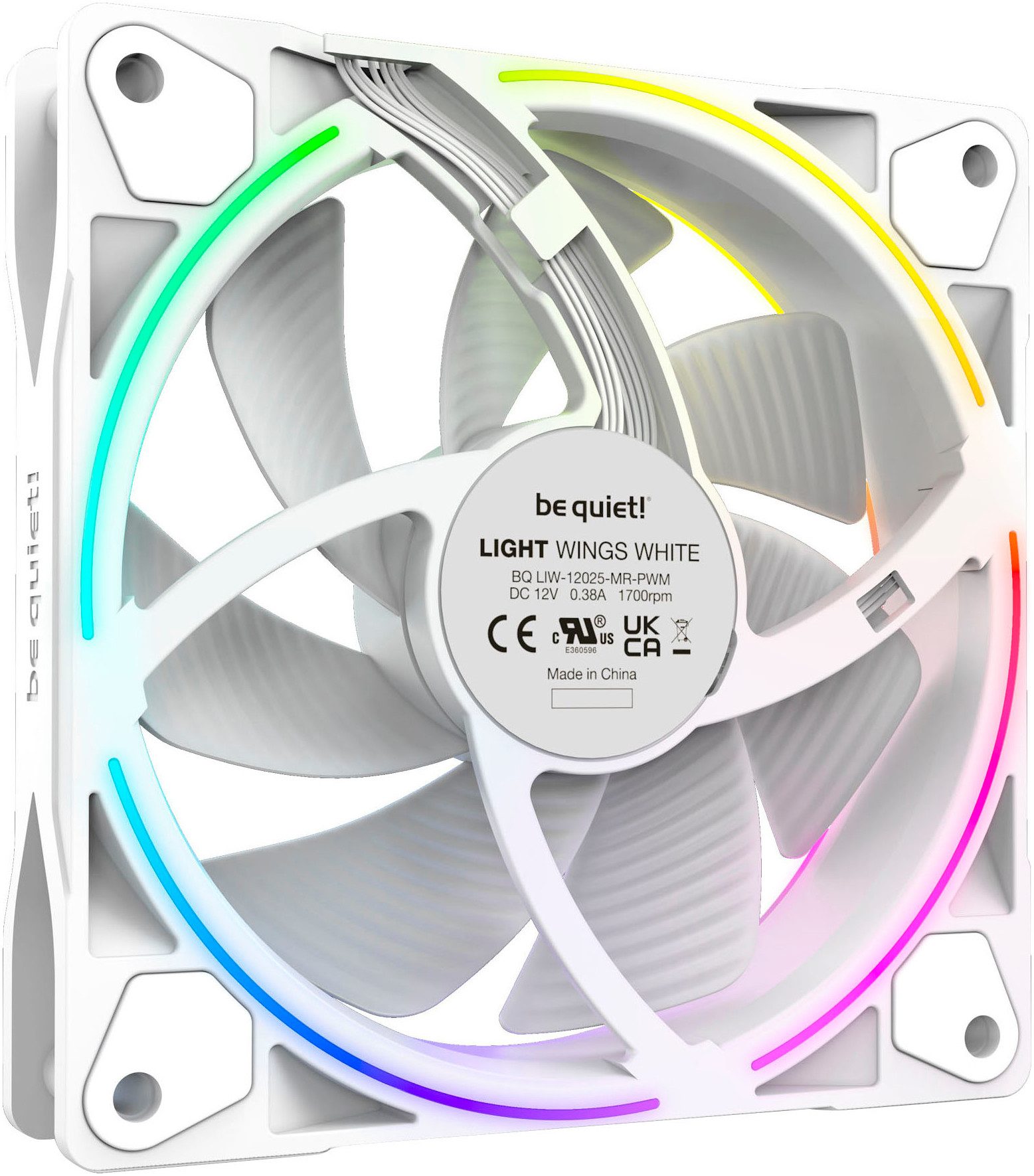 be quiet! Gehäuselüfter Light Wings White 120mm PWM Triple Pack