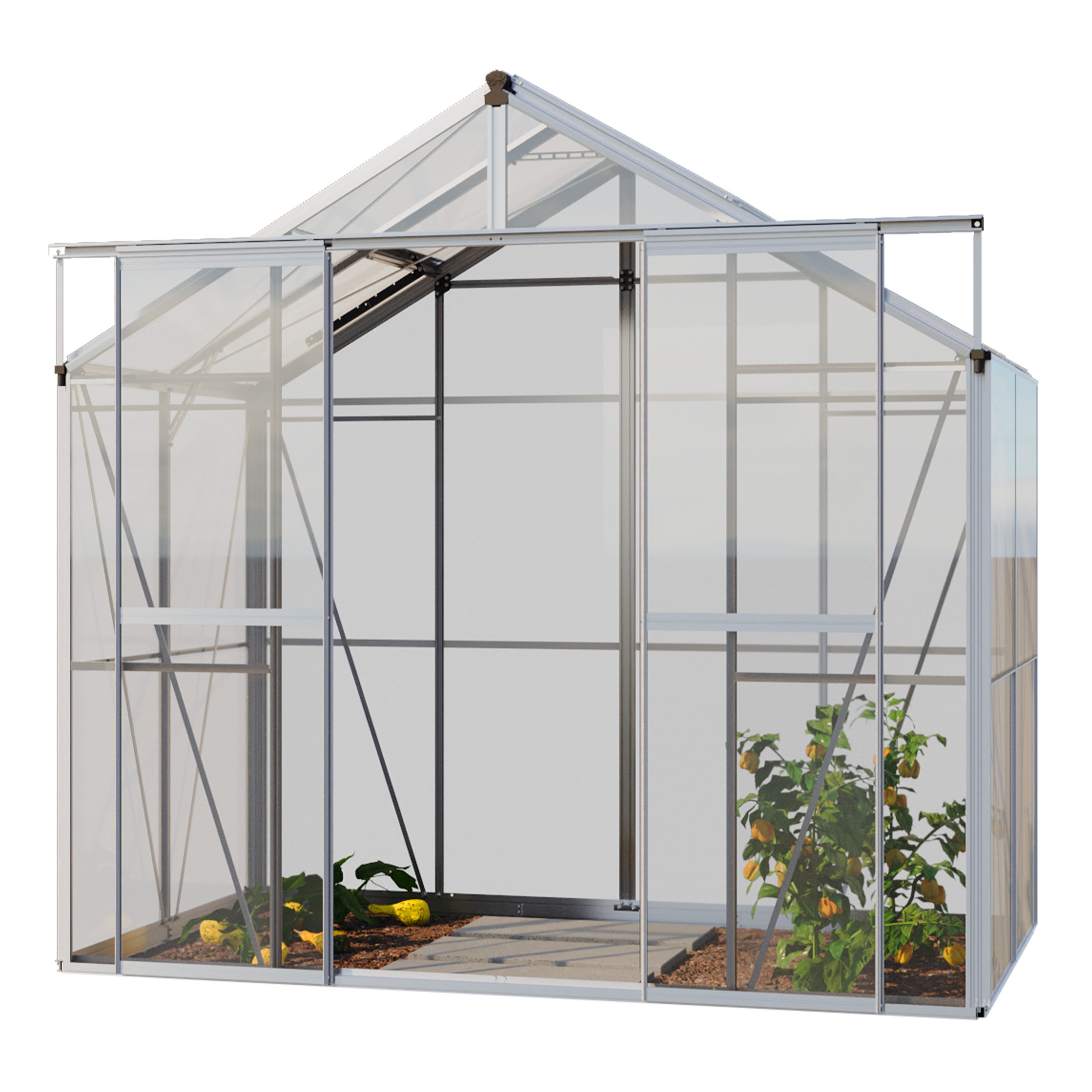 GFP Gewächshaus Jade 2, 4 mm Wandstärke