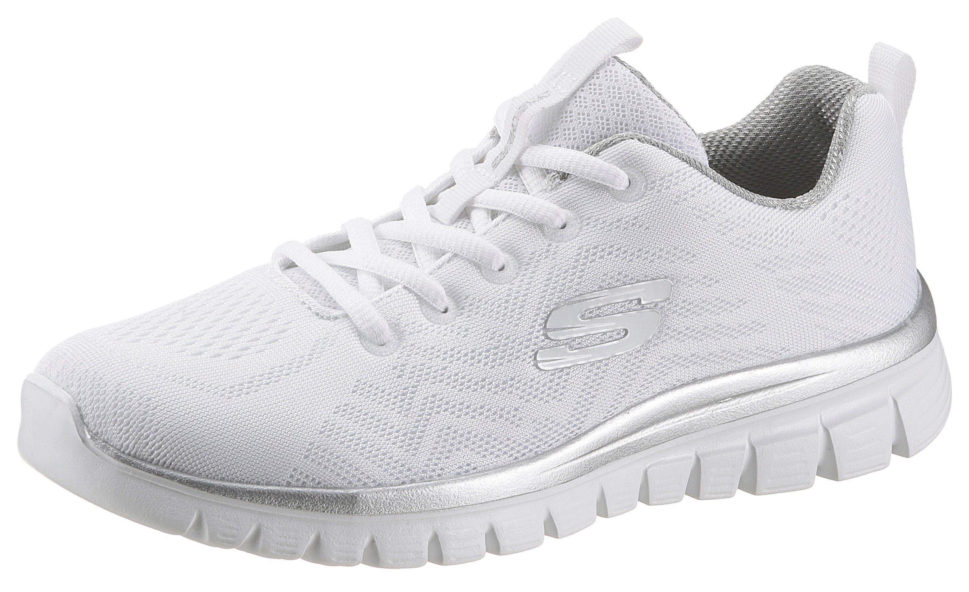 Skechers Graceful - Get Connected Sneaker mit Dämpfung durch Memory Foam weiß