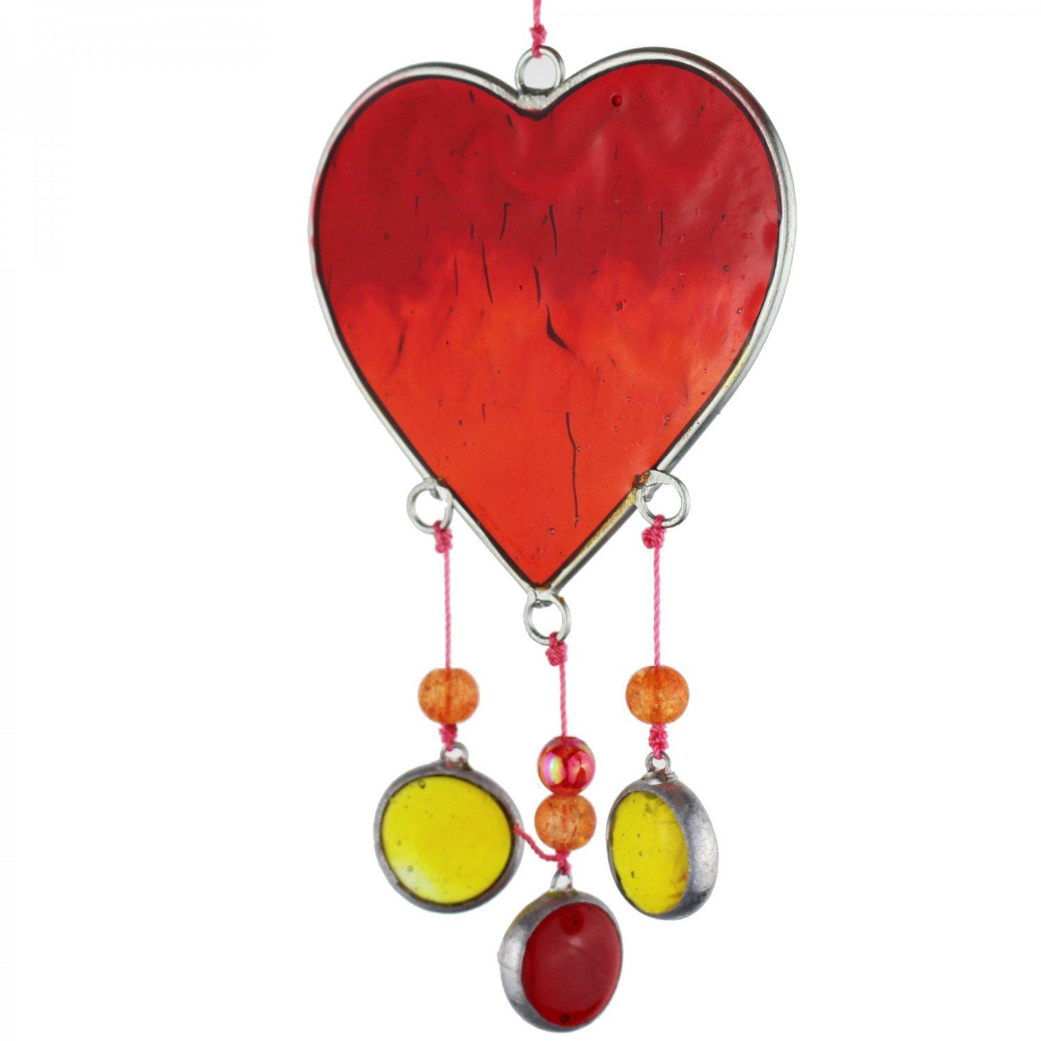 mitienda Fensterdekoration Fensterdeko Herz rot, Suncatcher Herz günstig online kaufen