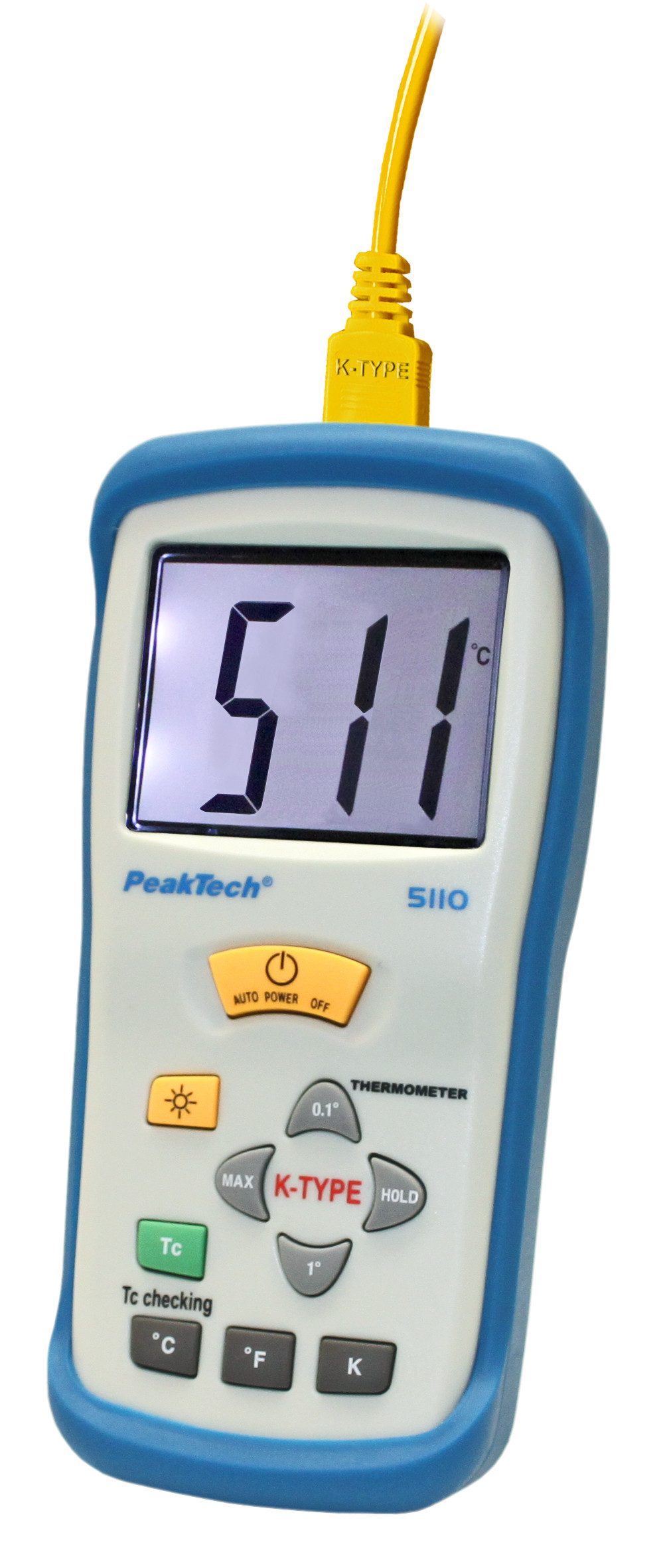 PeakTech Raumthermometer Digital-Thermometer Typ-K / -50 bis +1300°C