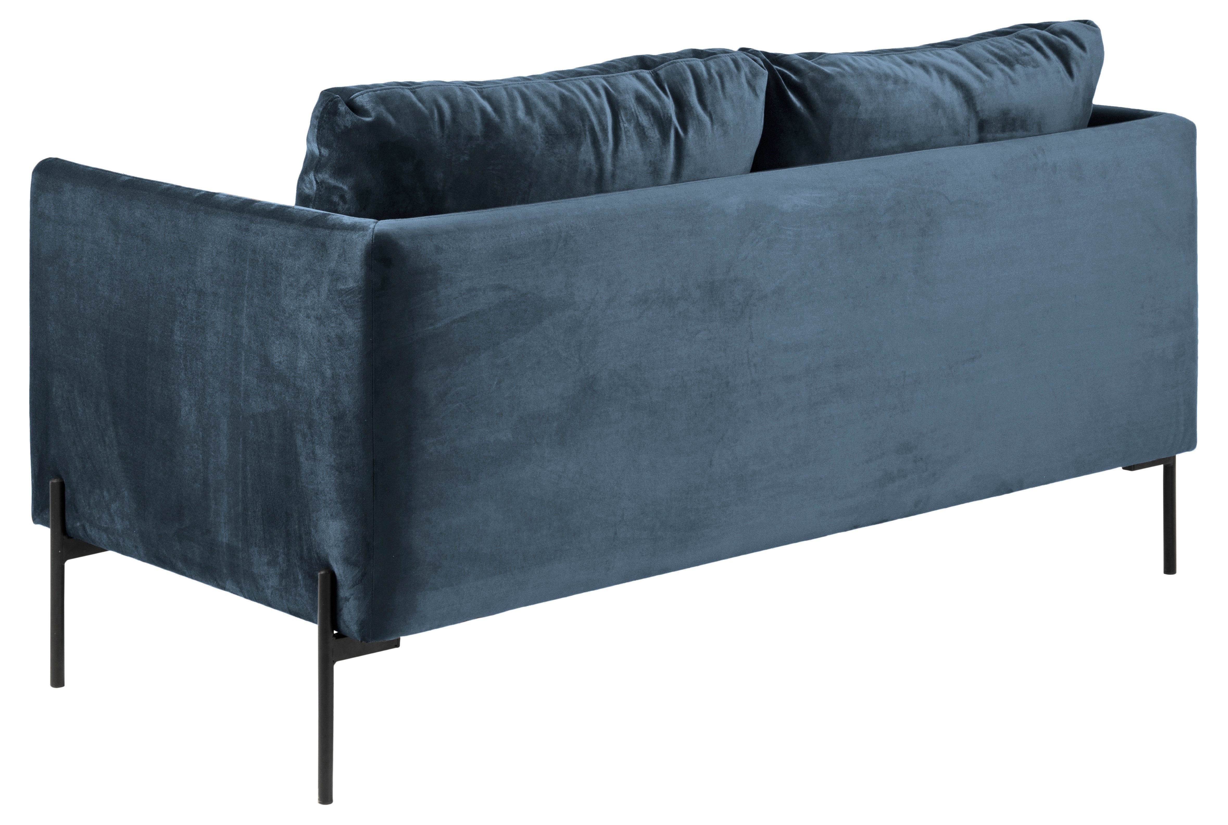 Kingsley Staubblau mit schwarzen.//Staubb Sofa A2 ebuy24 2,5-Sitzer-Sofa